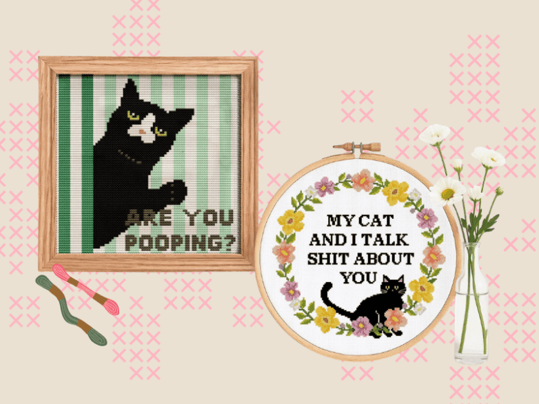 cat cross stitch patterns