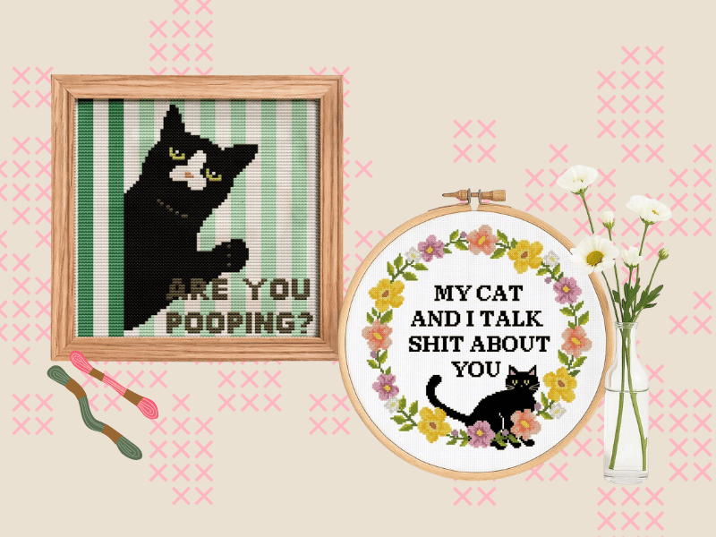 cat cross stitch patterns